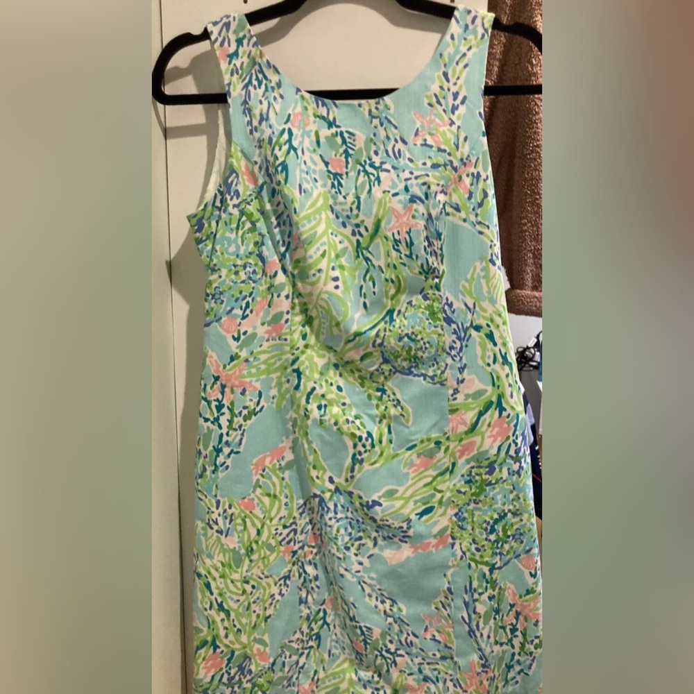 LILLY PULITZER Cathy Shift Dress Skye Blue Heaven Size 2